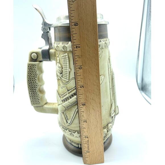 Vintage NASA Space Shuttle commemorative Beer Stein Ceramarte 1983 Brazil - Picture 7 of 7